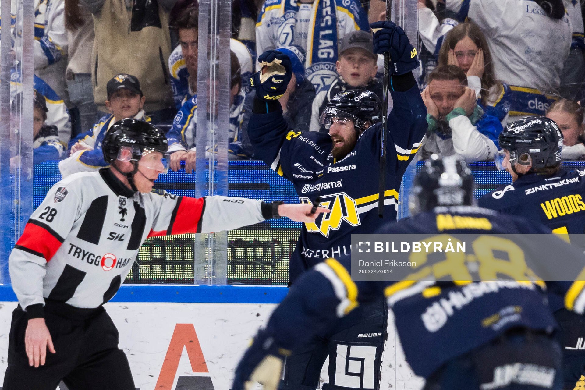 HV71s Lukas Rousek jublar