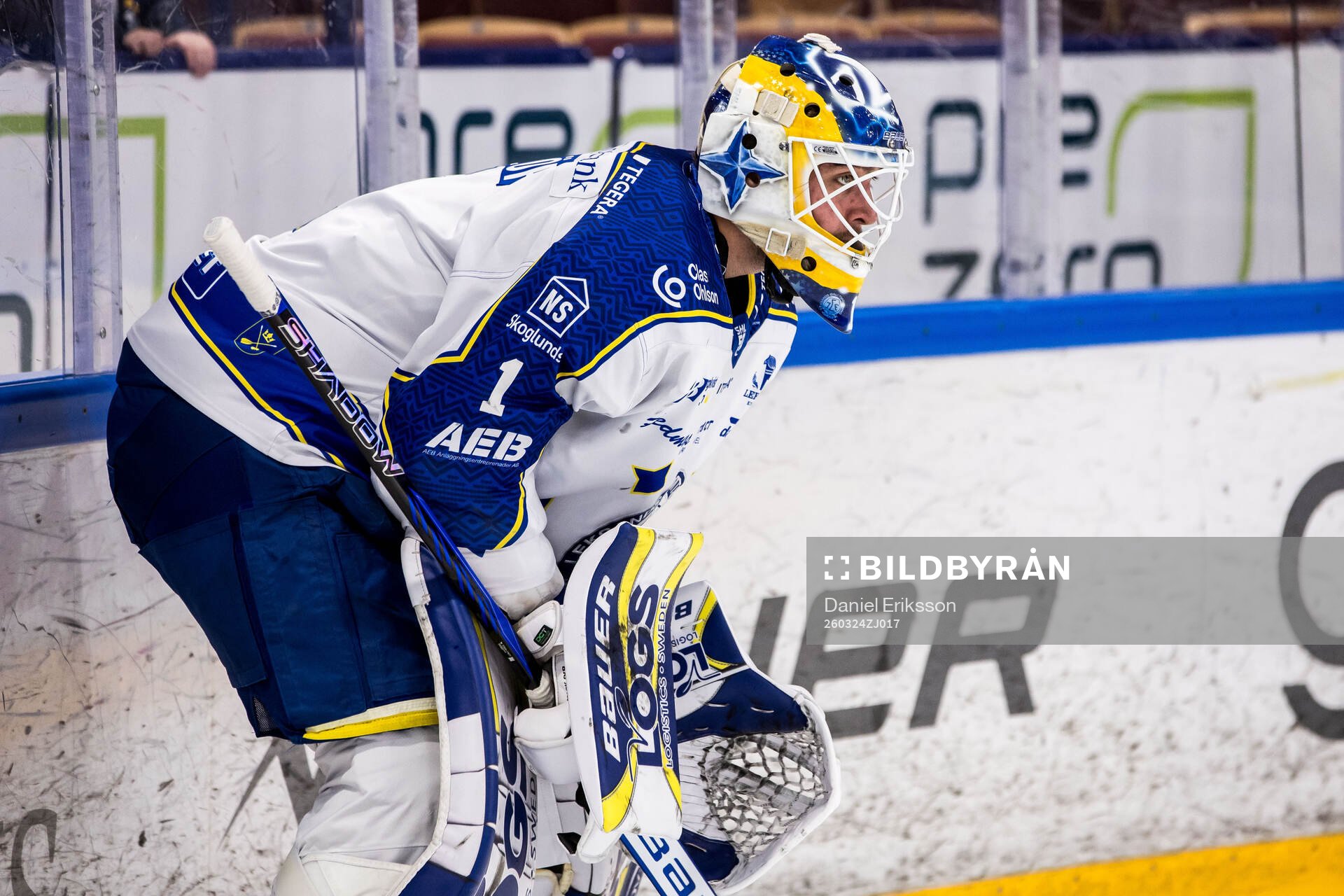 Leksands målvakt Marcus Gidlöf