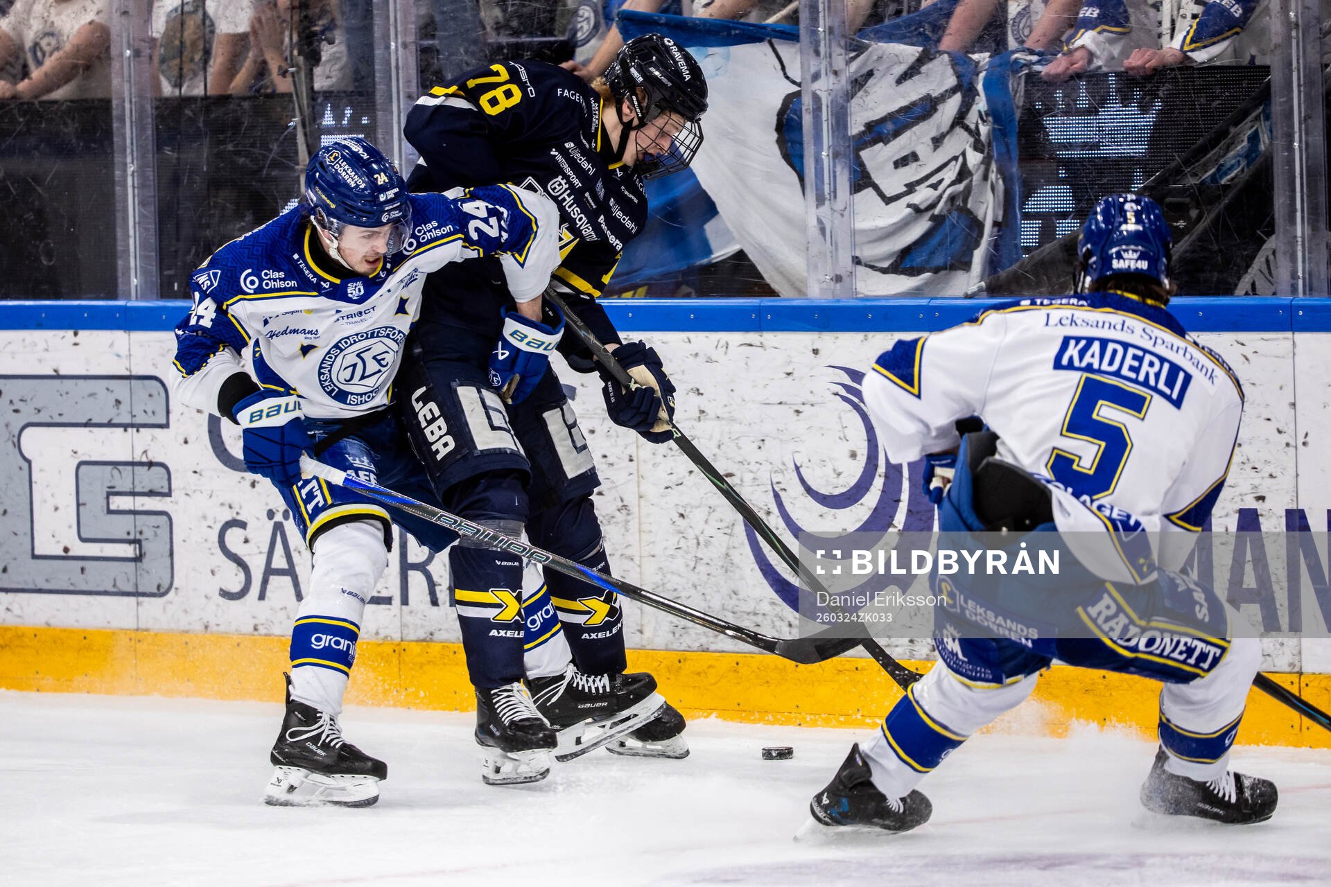 Leksands Arvid Eljas och HV71s Malte Gustafsson
