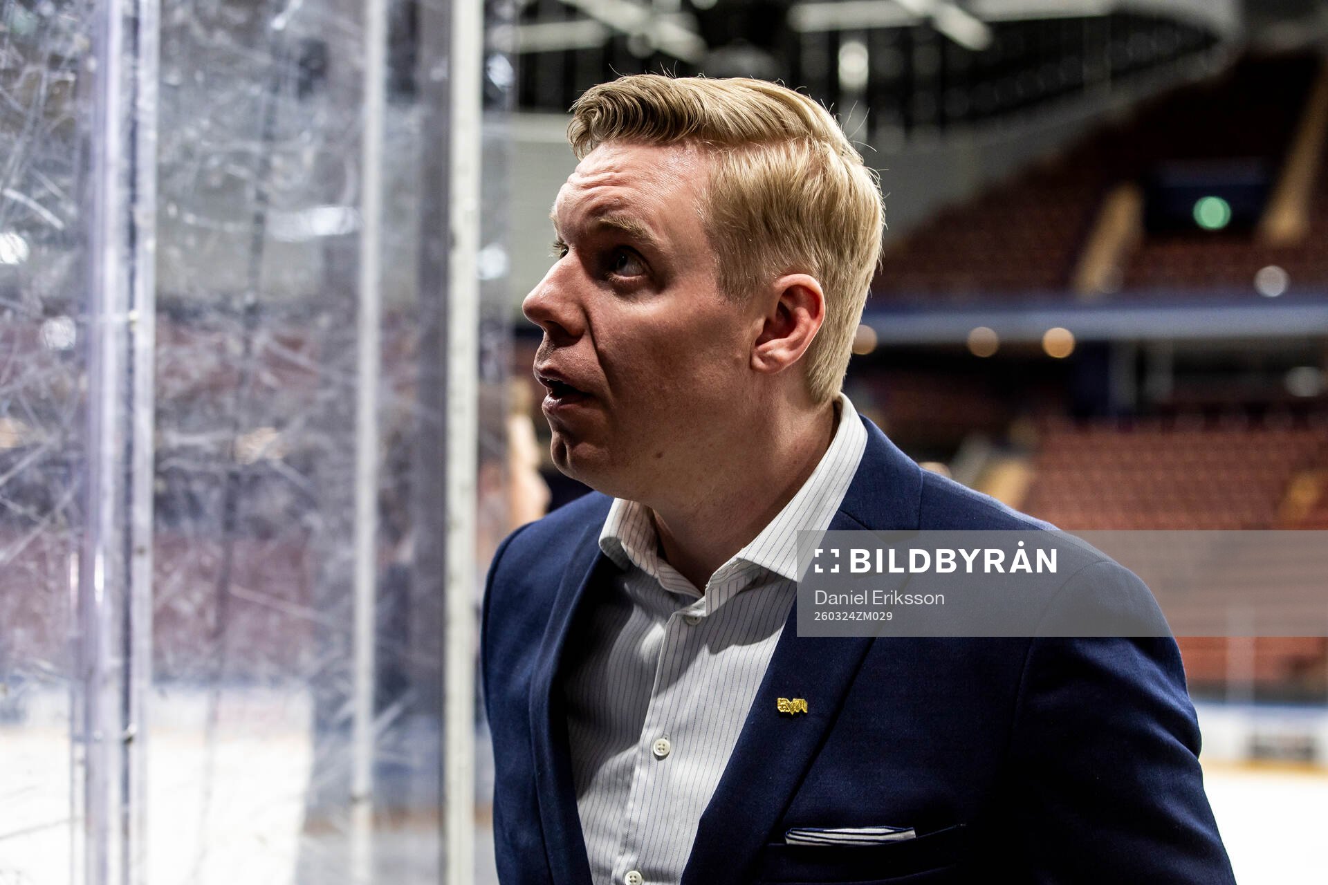 HV71s tränare Anton Blomqvist
