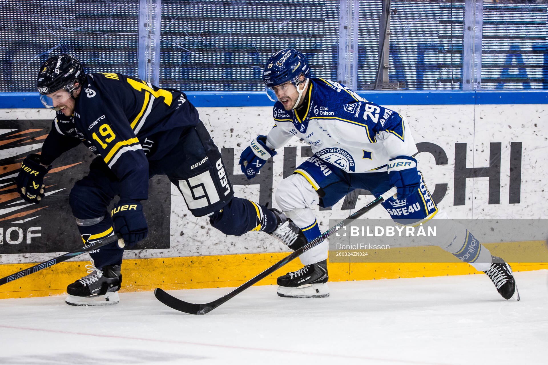 HV71s Niklas Hansson och Leksands Michael Lindqvist
