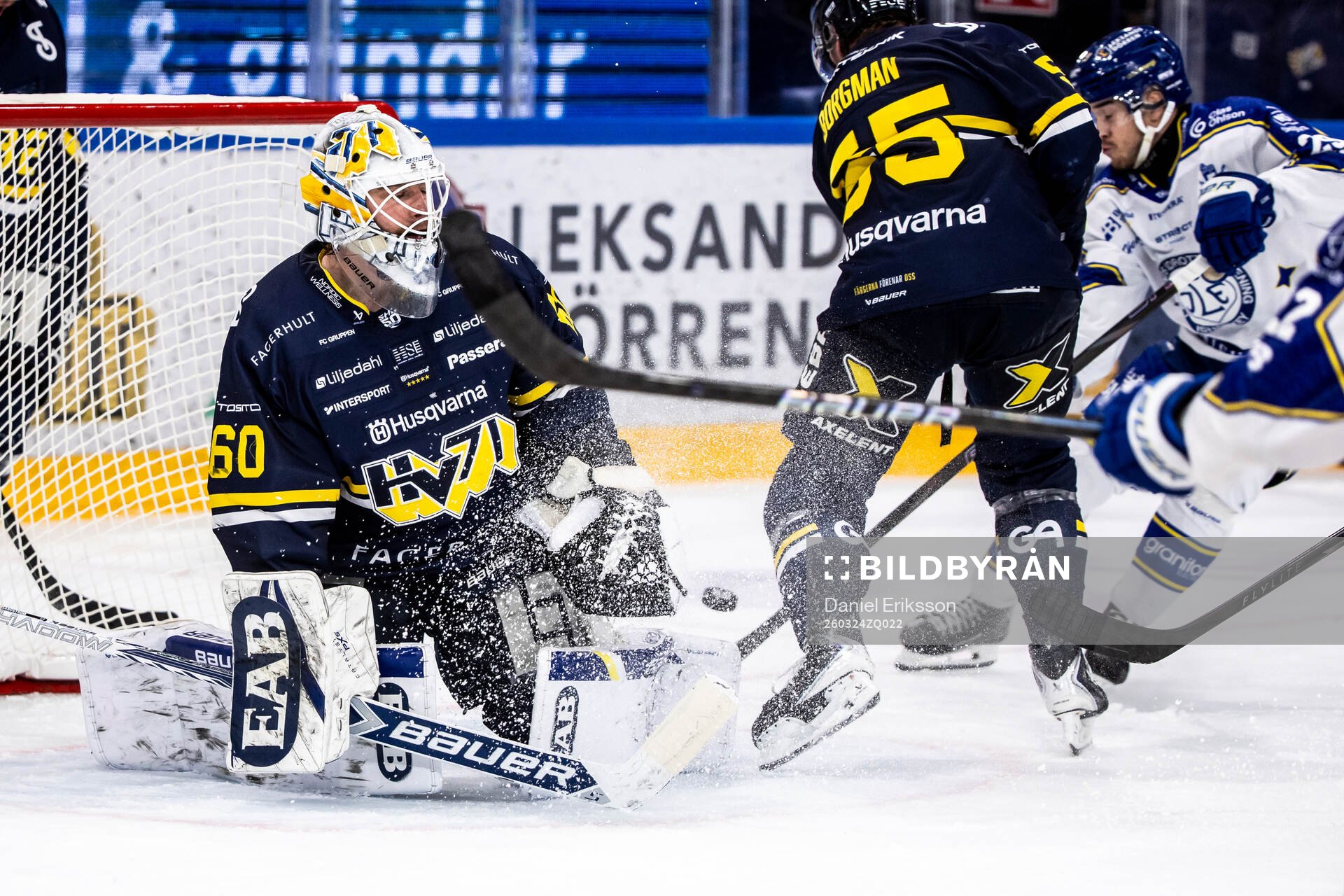 HV71s målvakt Felix Sandström