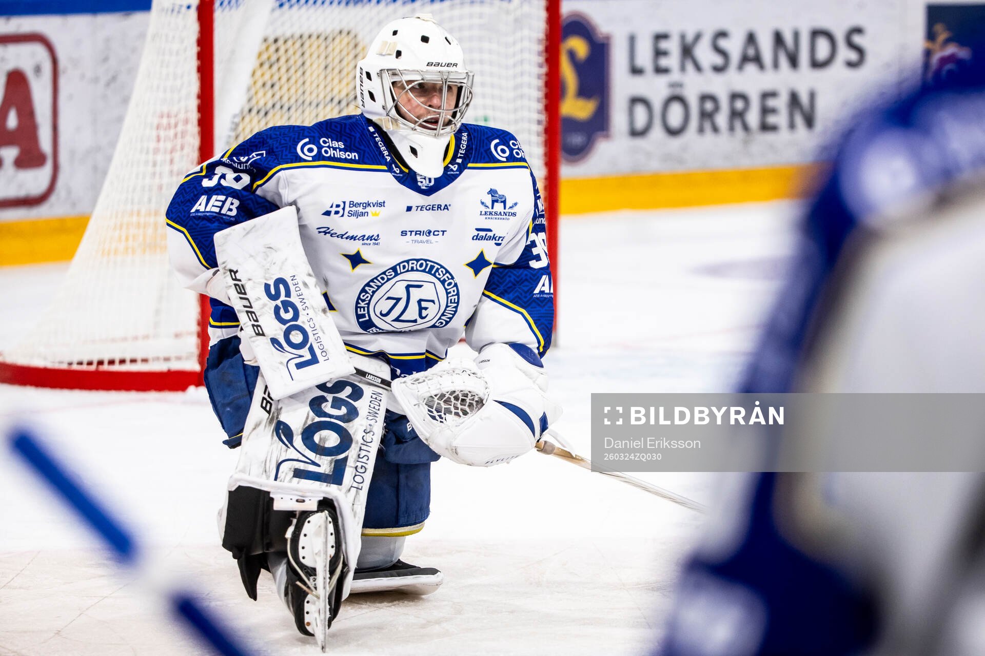 Leksands målvakt Filip Larsson