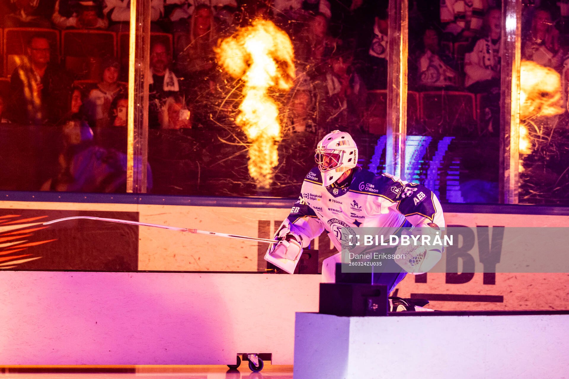 Leksands målvakt Filip Larsson