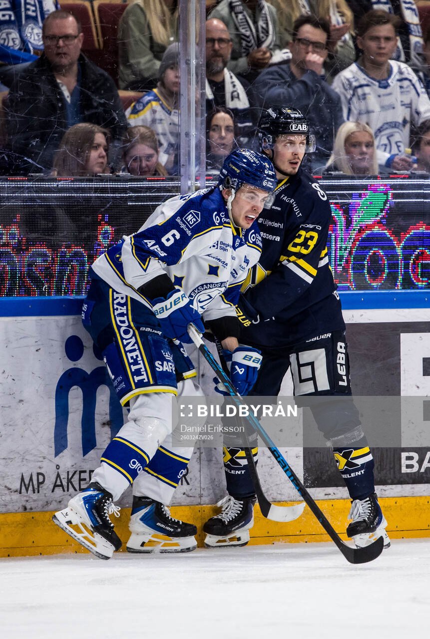 Leksands Alexander Lundqvist och HV71s Victor Laz