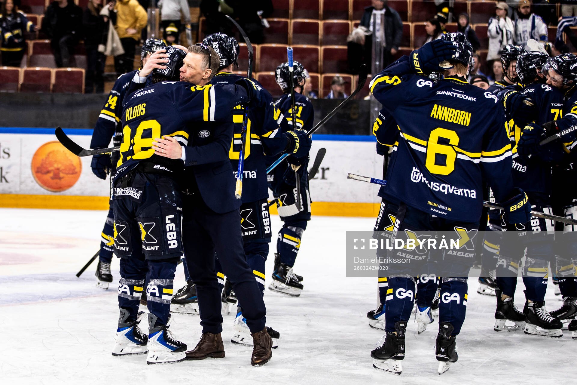 HV71s spelarna jublar