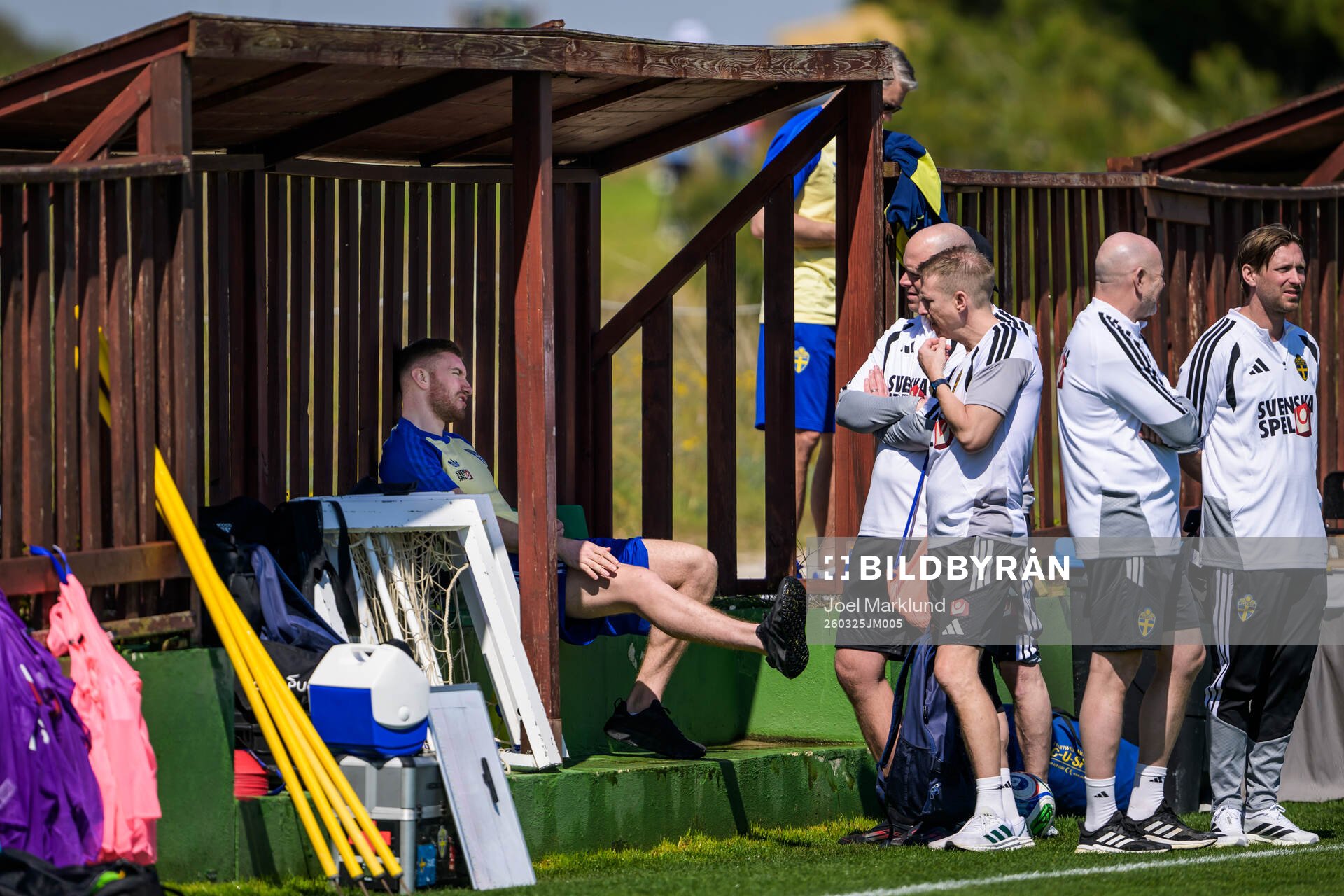 Injured player Dejan Kulusevski of the Swedish national
