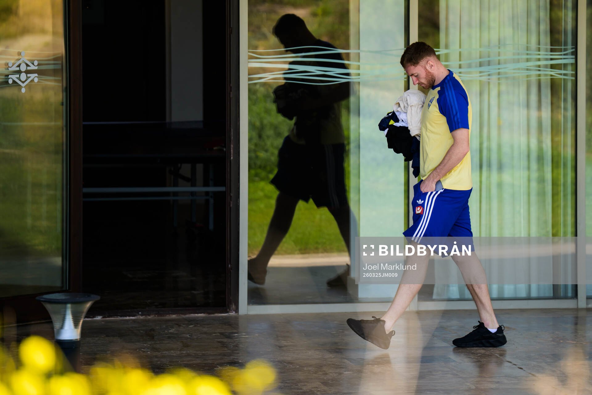 Injured player Dejan Kulusevski of the Swedish national