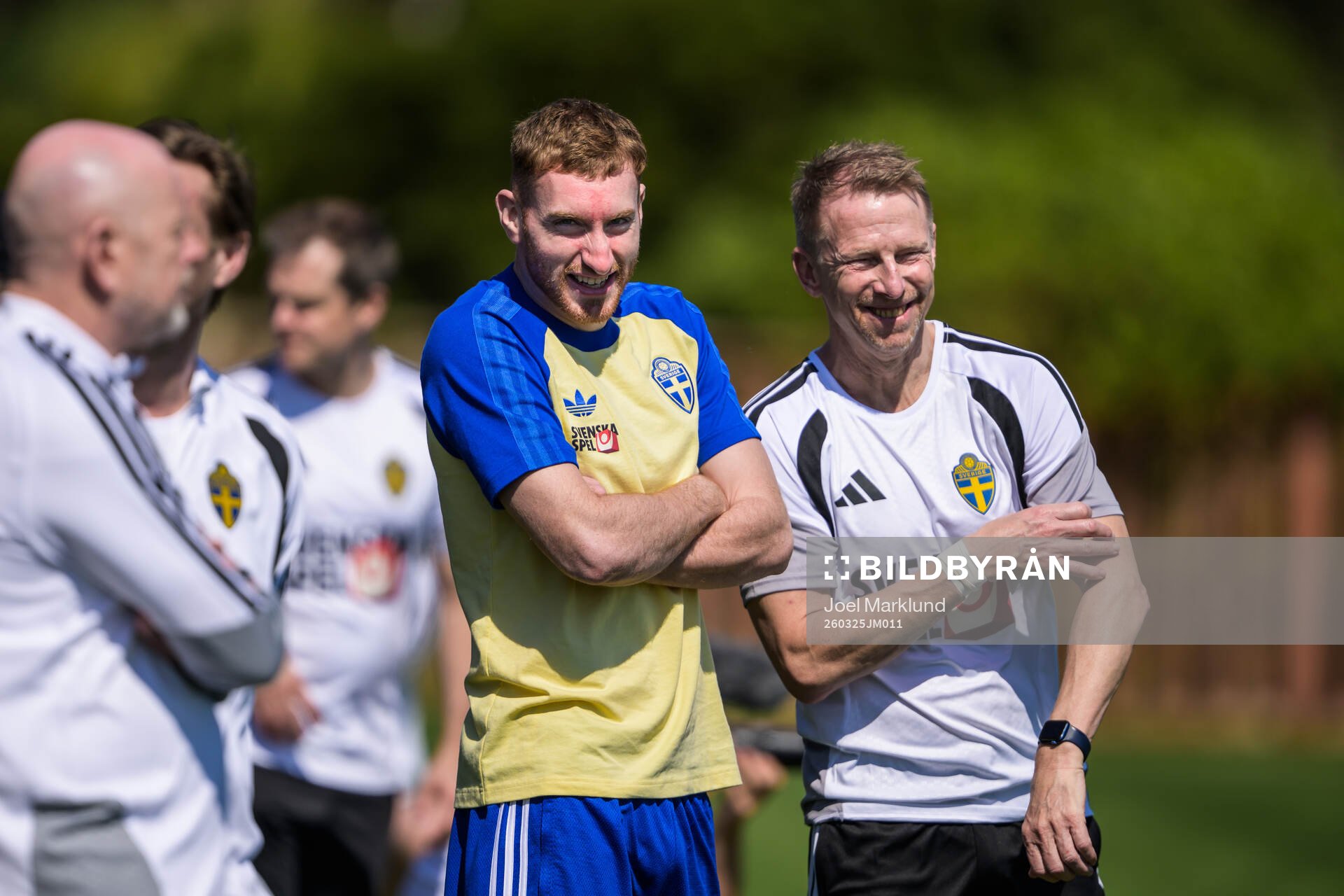 Injured player Dejan Kulusevski of the Swedish national