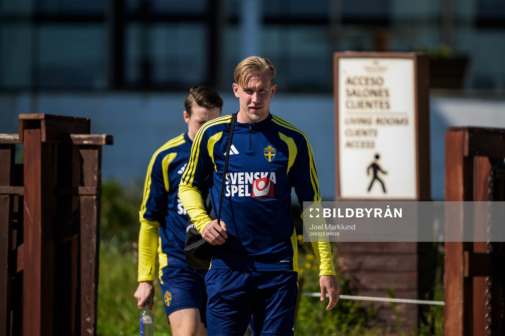 Herman Johansson of the Swedish national football team