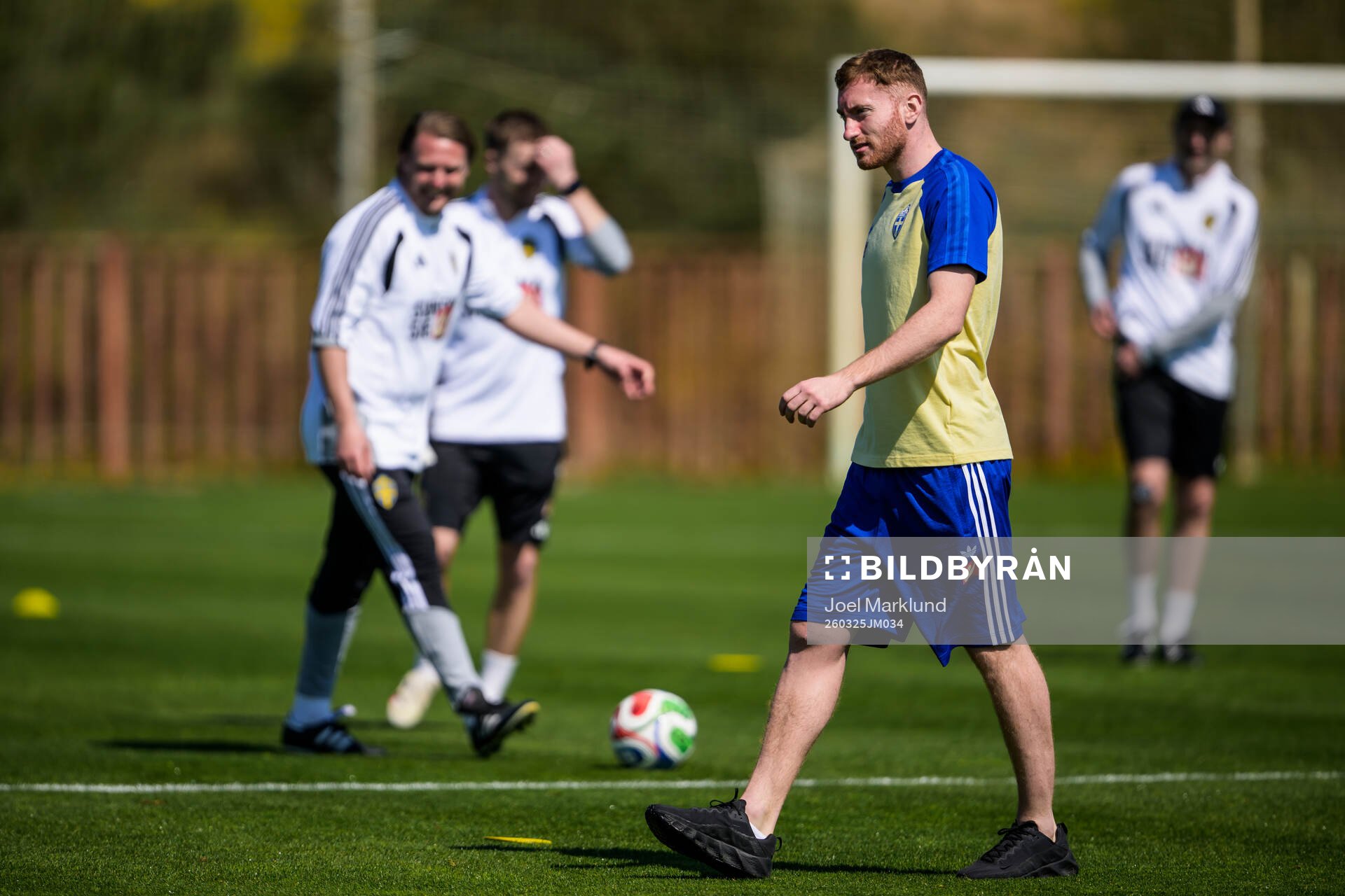 Injured player Dejan Kulusevski of the Swedish national