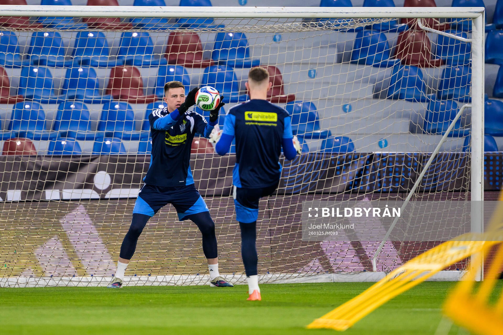 Goalkeeper Anatoliy Trubin of the Ukrainian national