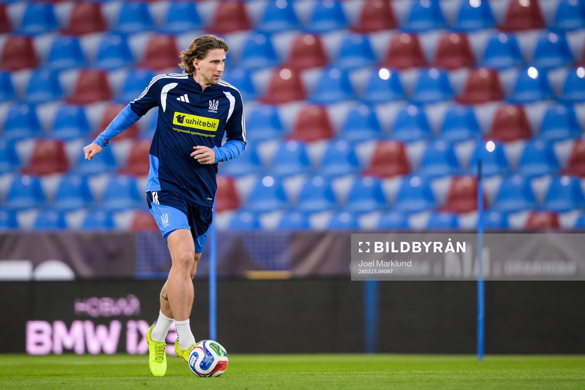 Illia Zabarnyi of the Ukrainian national football team