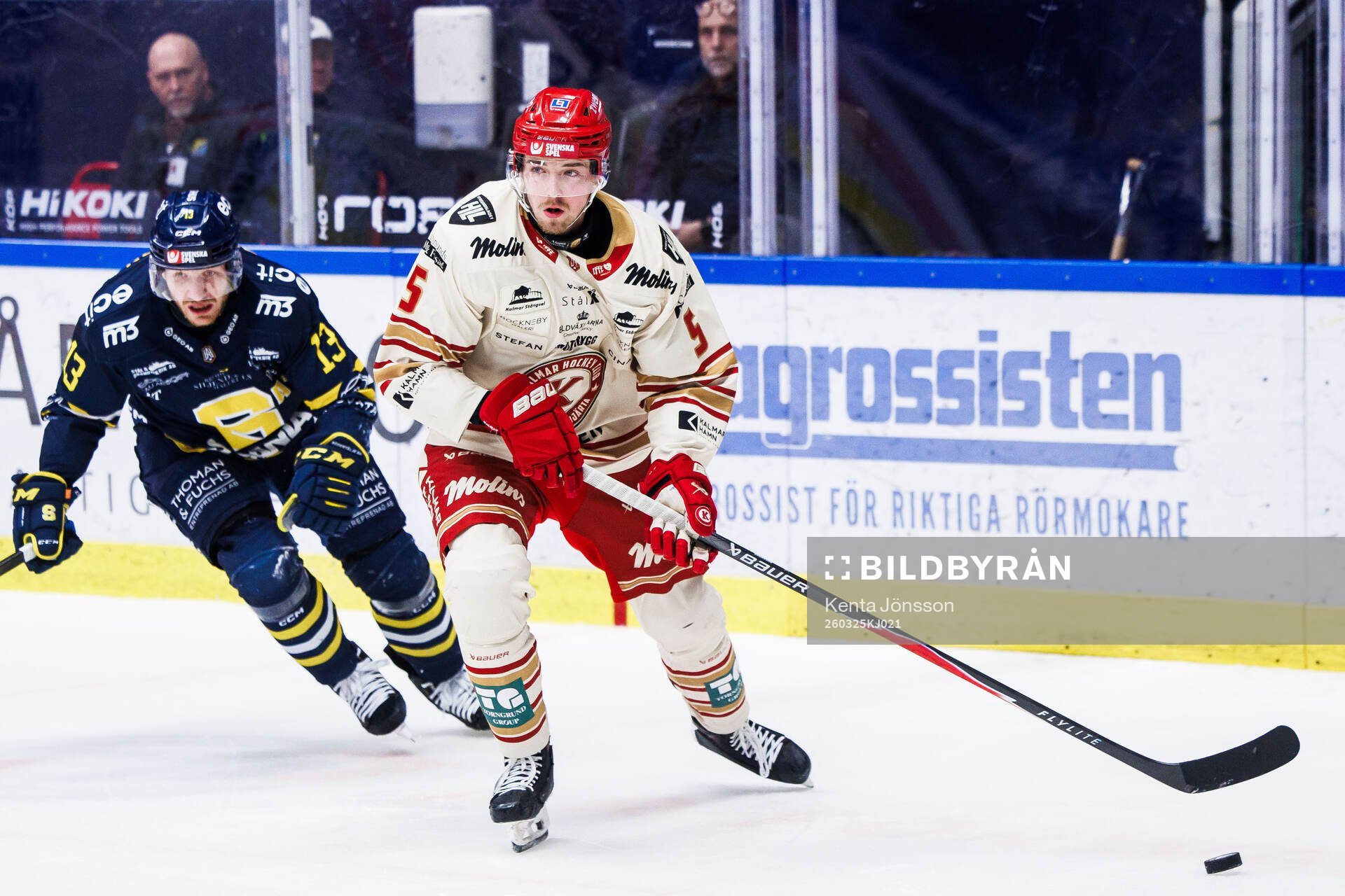 Kalmars Tobias Aronsson och Södertäljes Henrik Eriksson