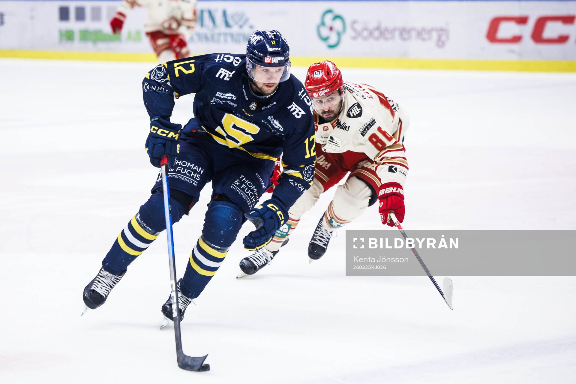 Södertäljes Viktor Liljegren och Kalmars Giorgio Estephan