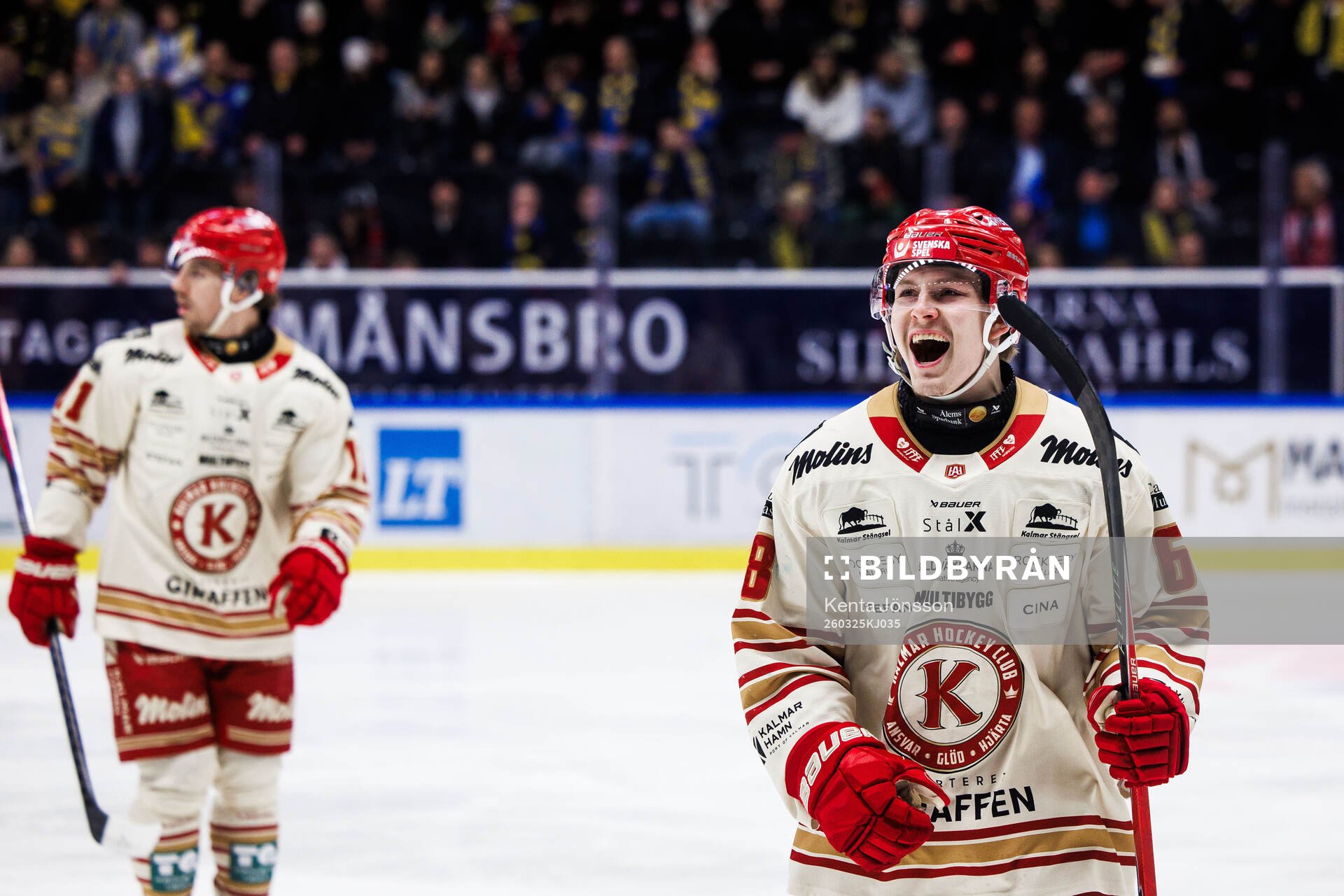 Kalmars Eddie Levin jublar