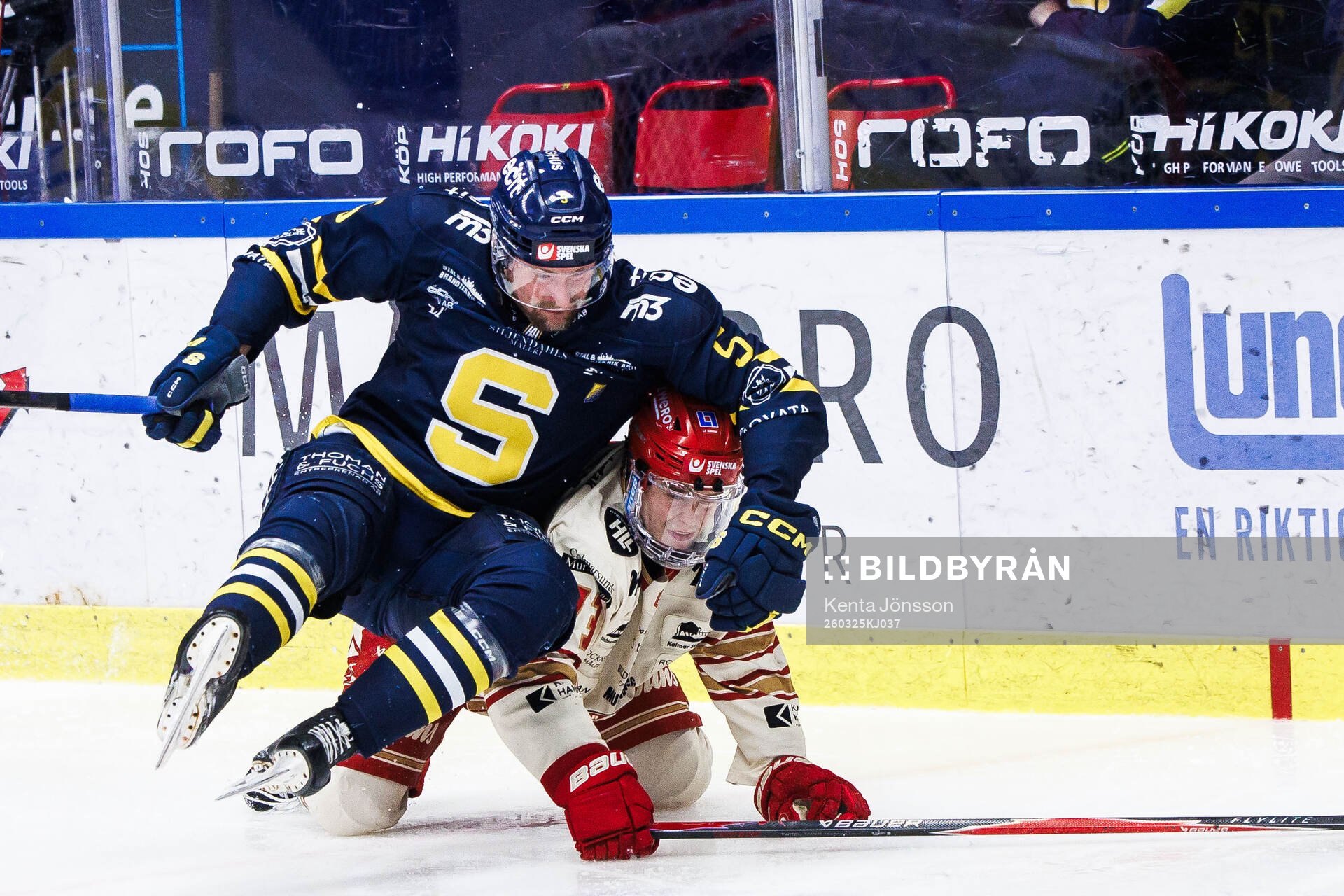 Södertäljes Jonas Ahnelöv och Kalmars Valdemar Johansson