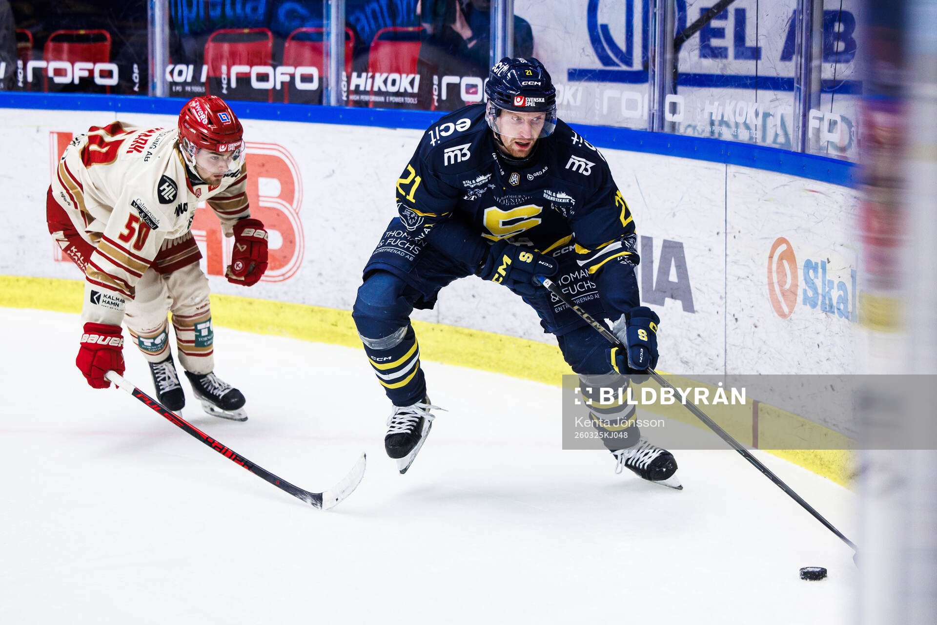 Södertäljes Filip Windlert och Kalmars Elliot Ekmark