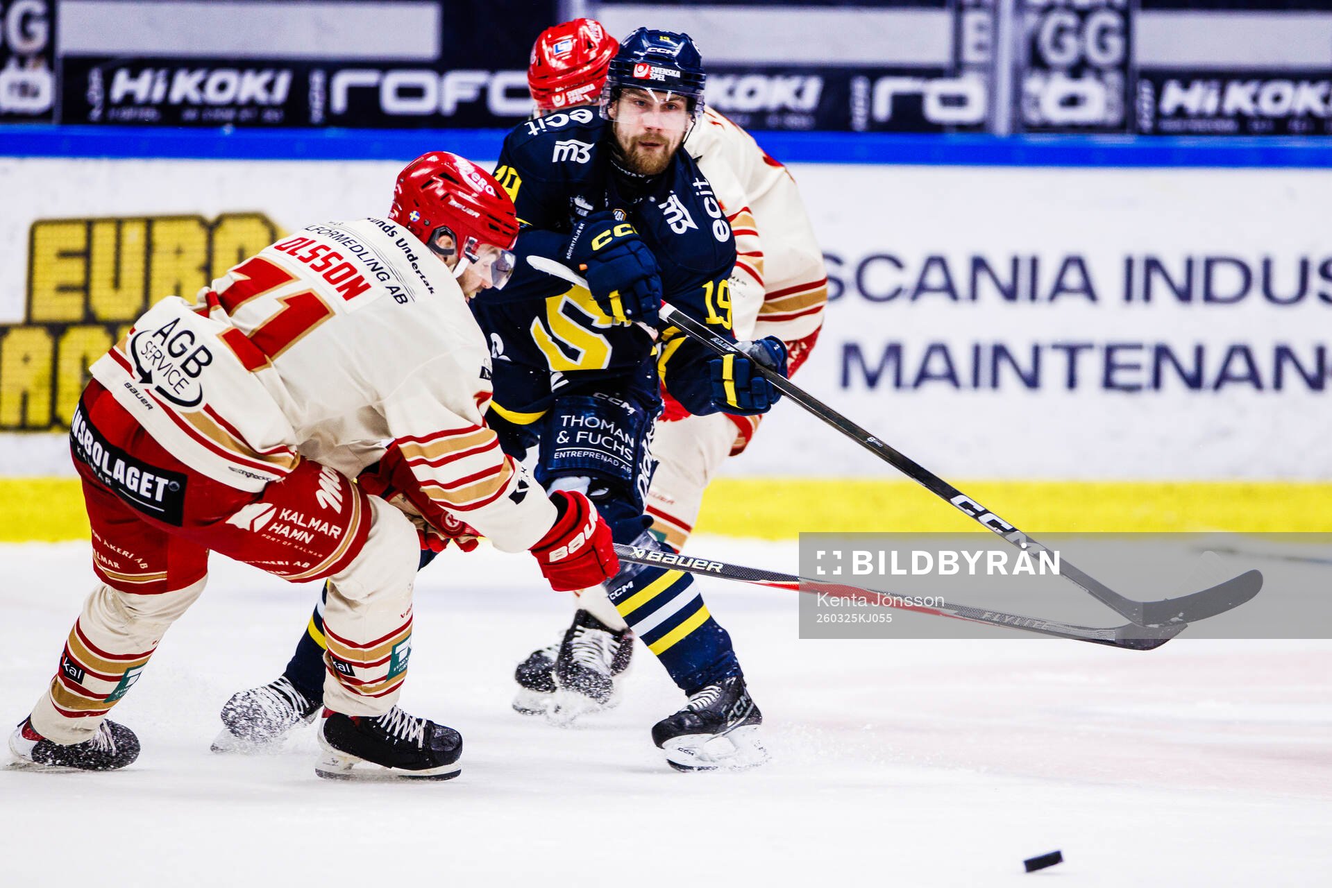 Södertäljes Hampus Harlestam och Kalmars Gabriel Olsson