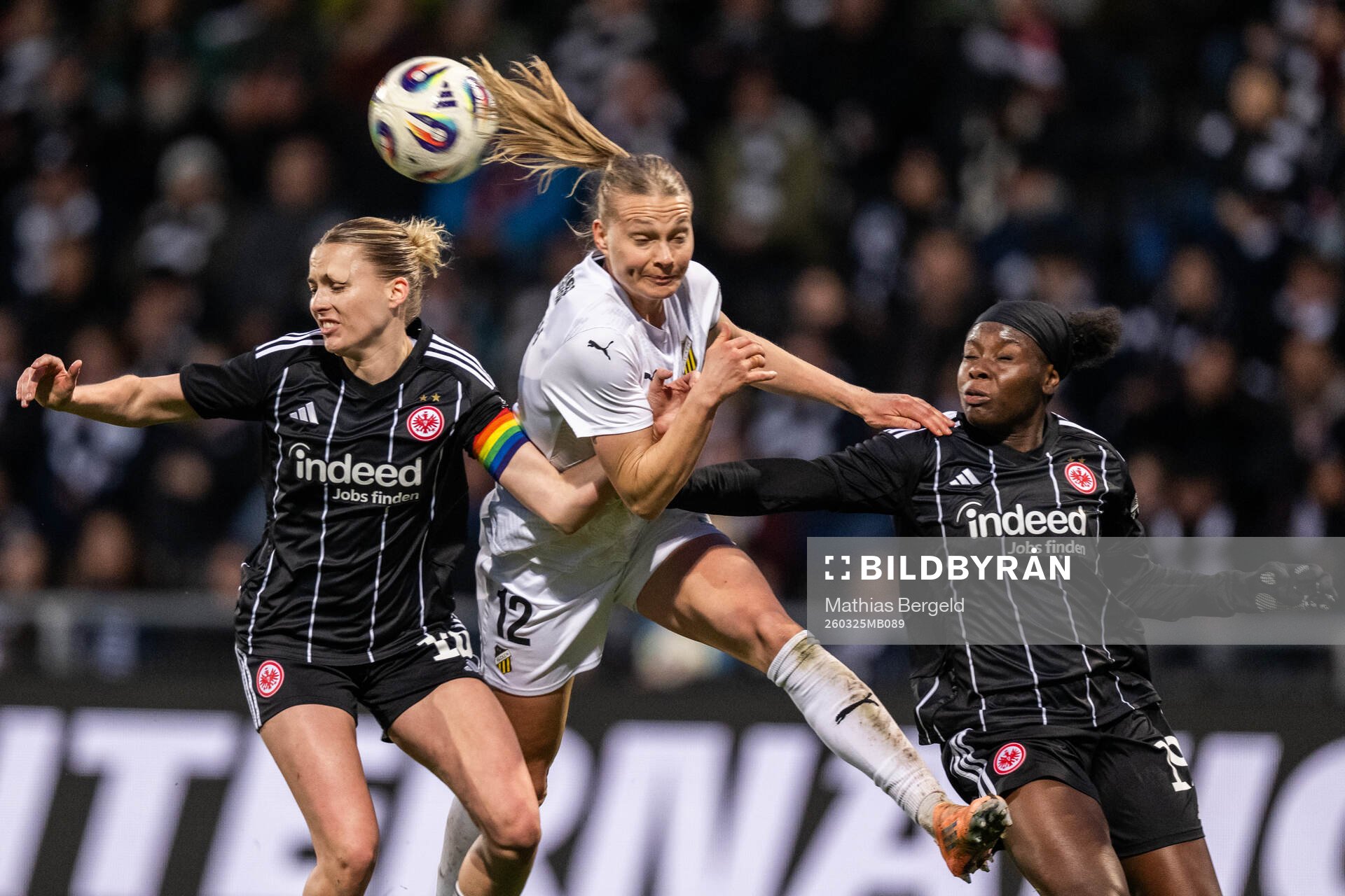Marthine Østenstad and Nicole Anyomi of Eintracht