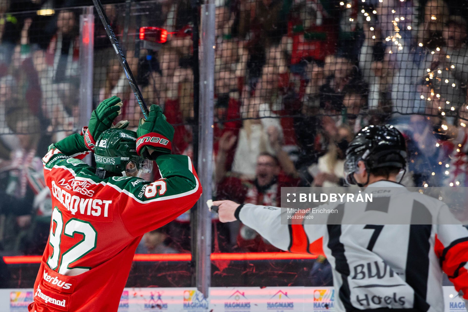 Frölundas Filip Cederqvist jublar