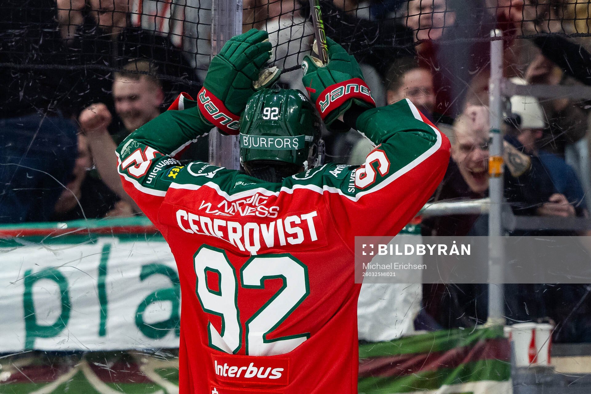Frölundas Filip Cederqvist jublar