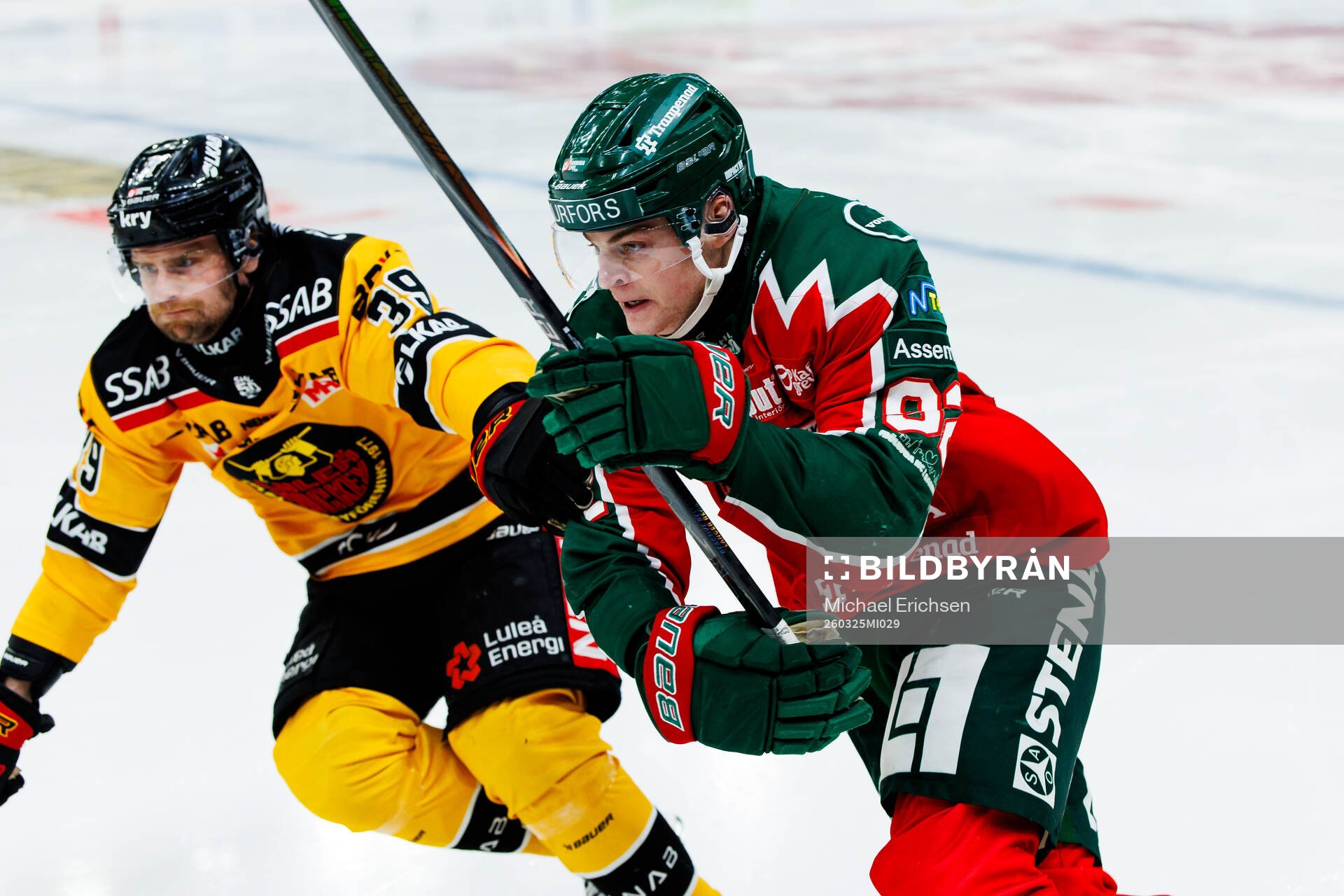 Luleås Pontus Själin och Frölundas Filip Cederqvist