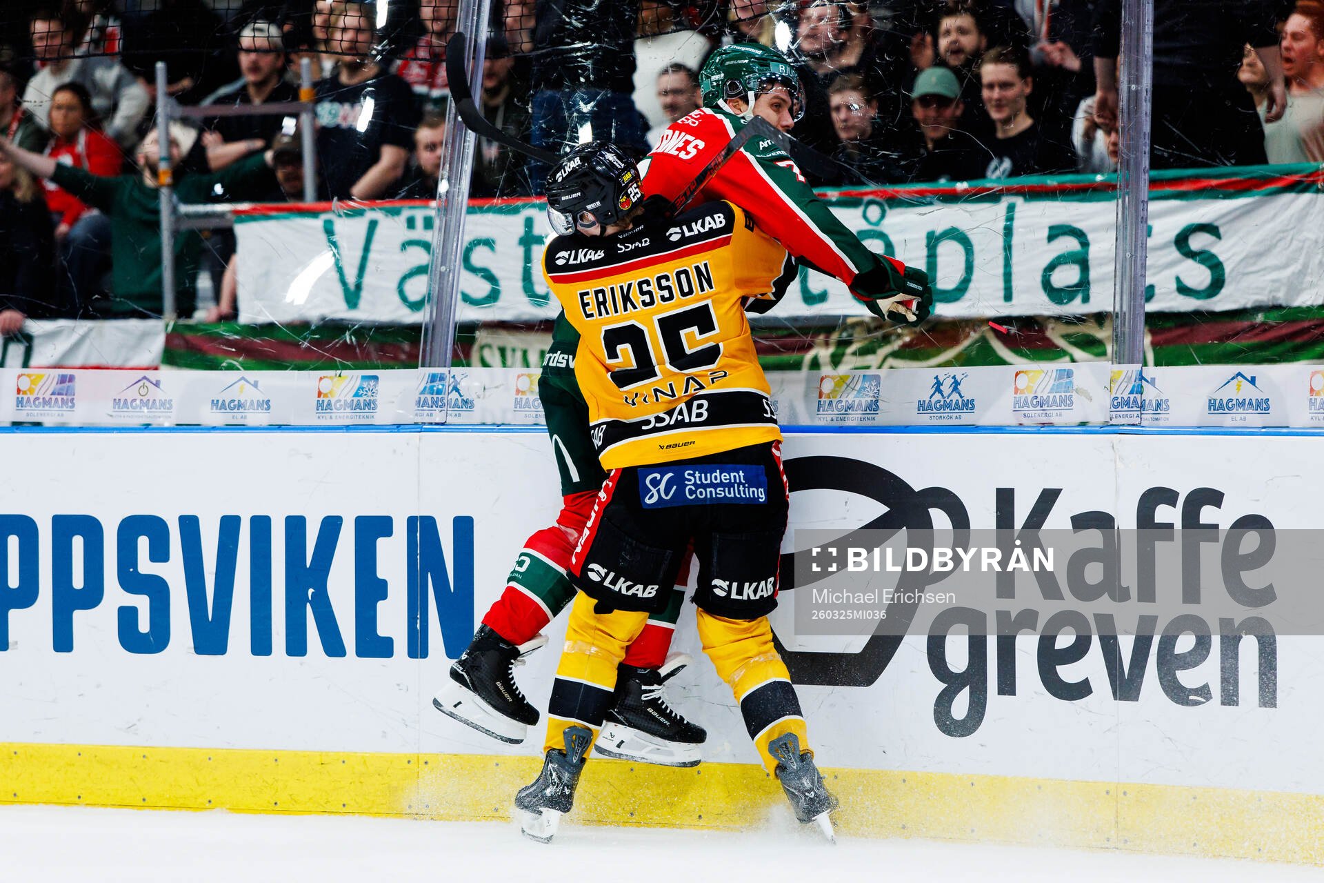 Luleås Filip Eriksson och Frölundas Henrik Tömmernes