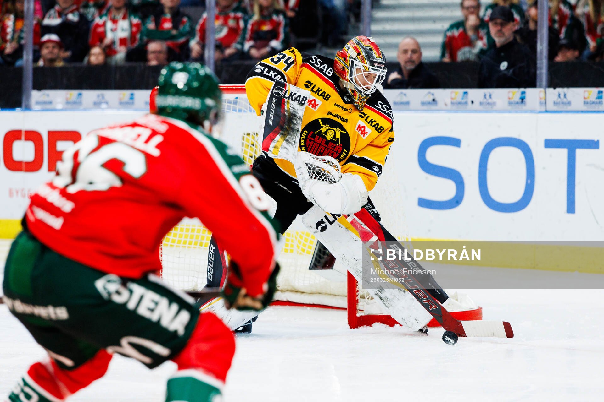 Luleås målvakt Joel Lassinantti