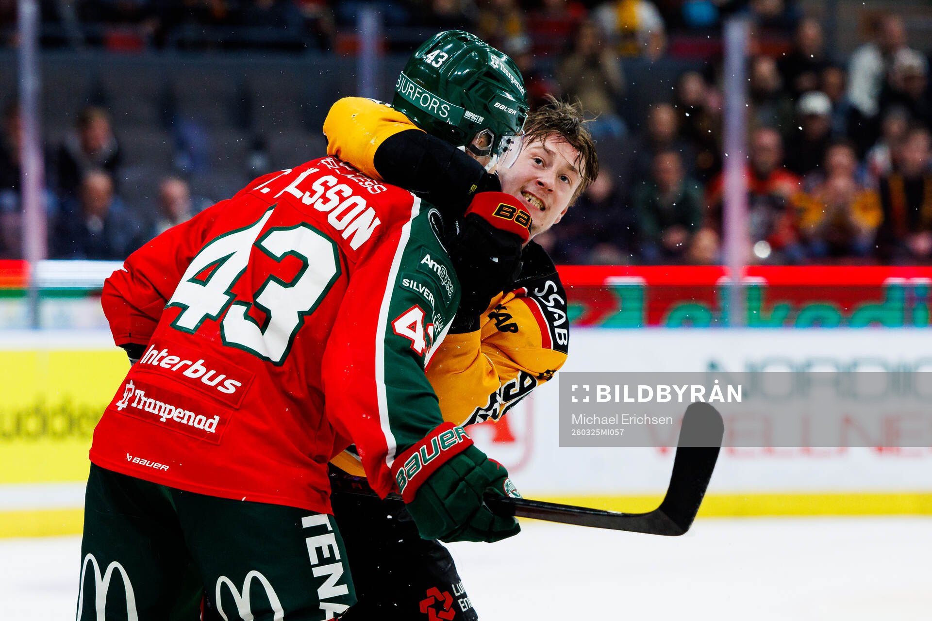 Frölundas Tom Nilsson och Luleås Pontus Andreasson