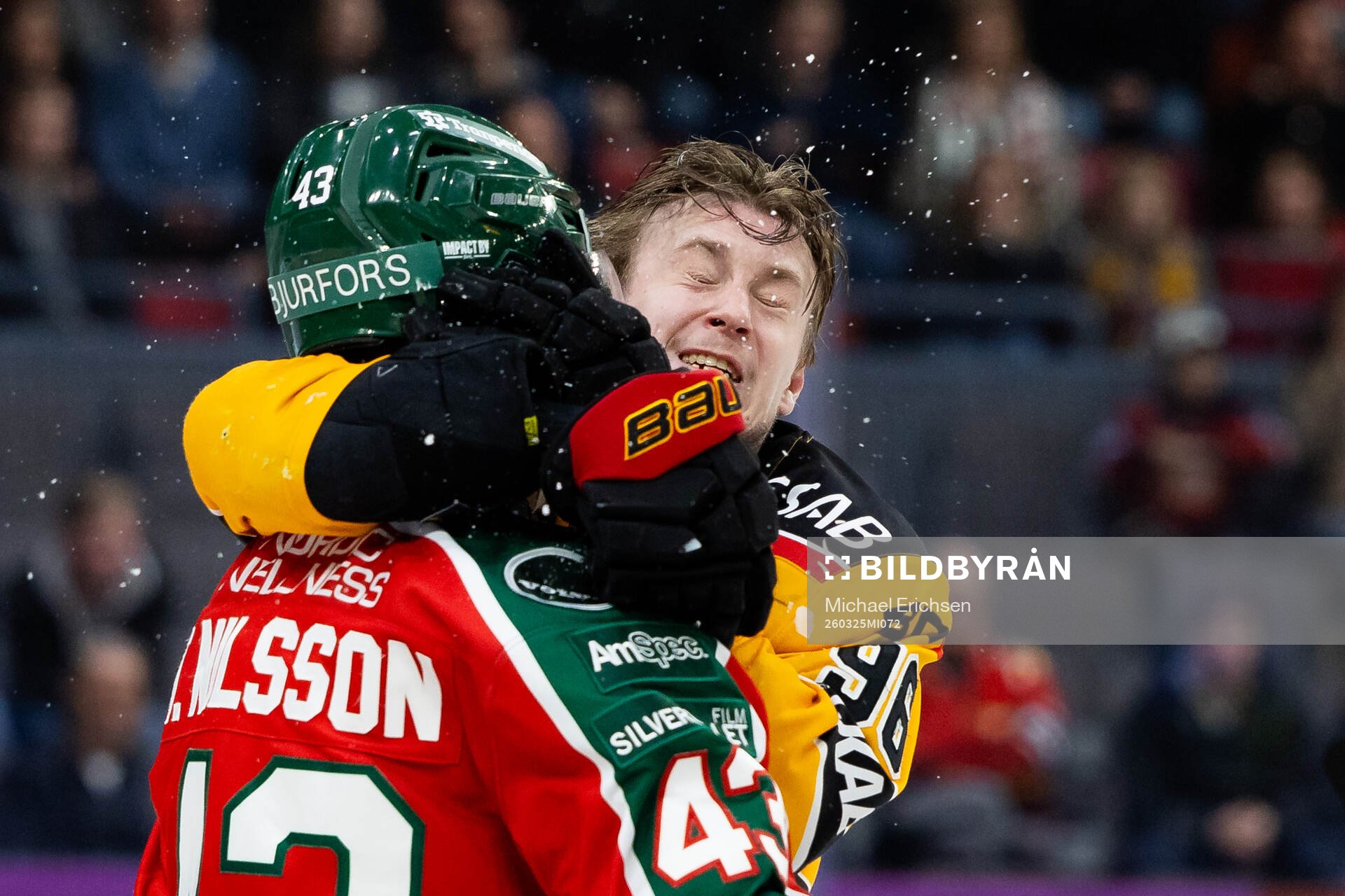 Frölundas Tom Nilsson och Luleås Pontus Andreasson