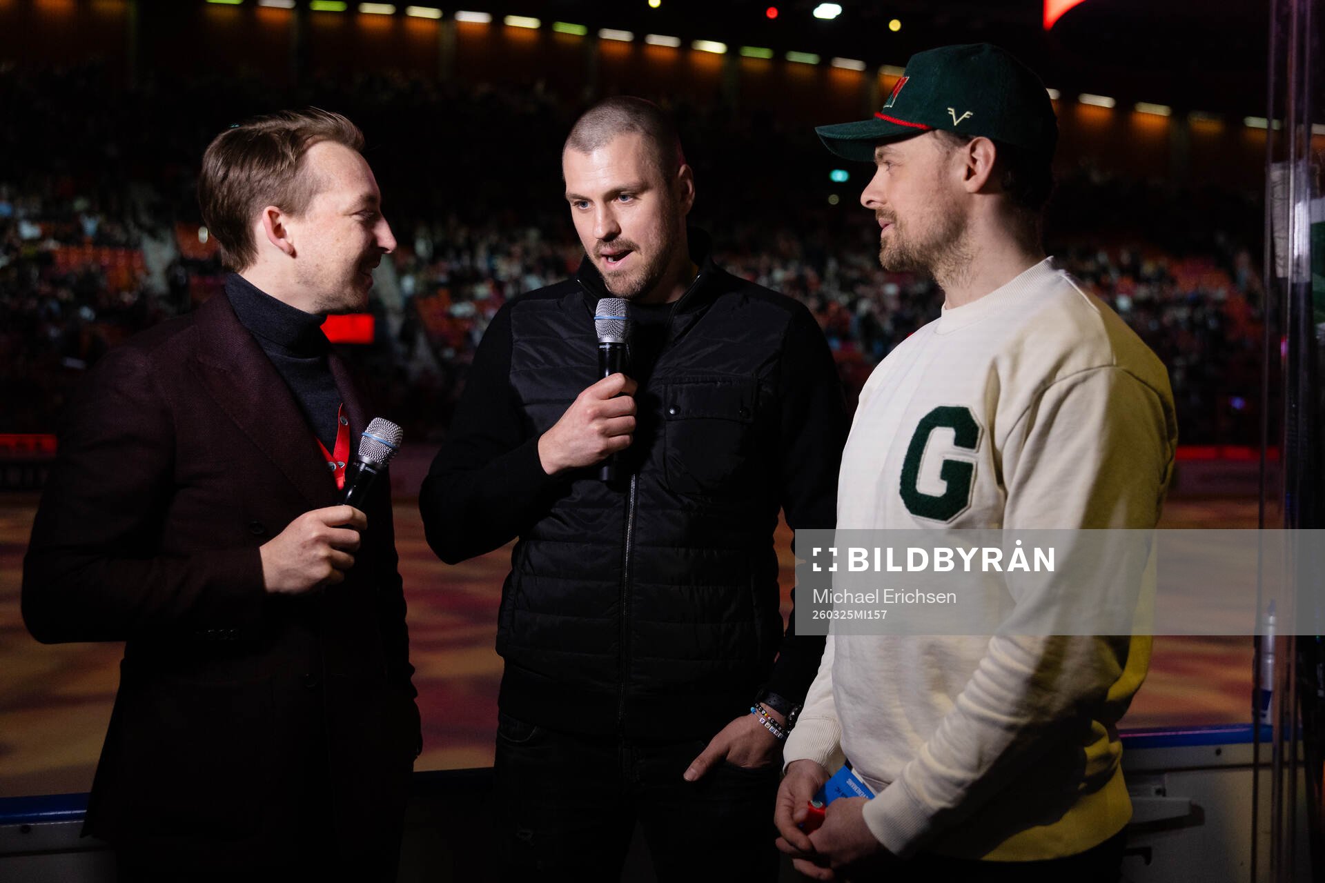 Tidigare Frölunda spelarna Sebastian Stålberg och  Mats