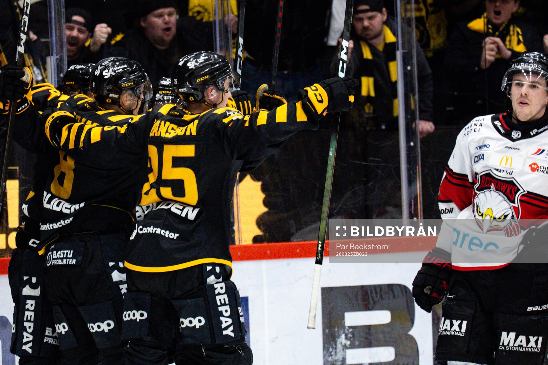 Skellefteås spelare jublar