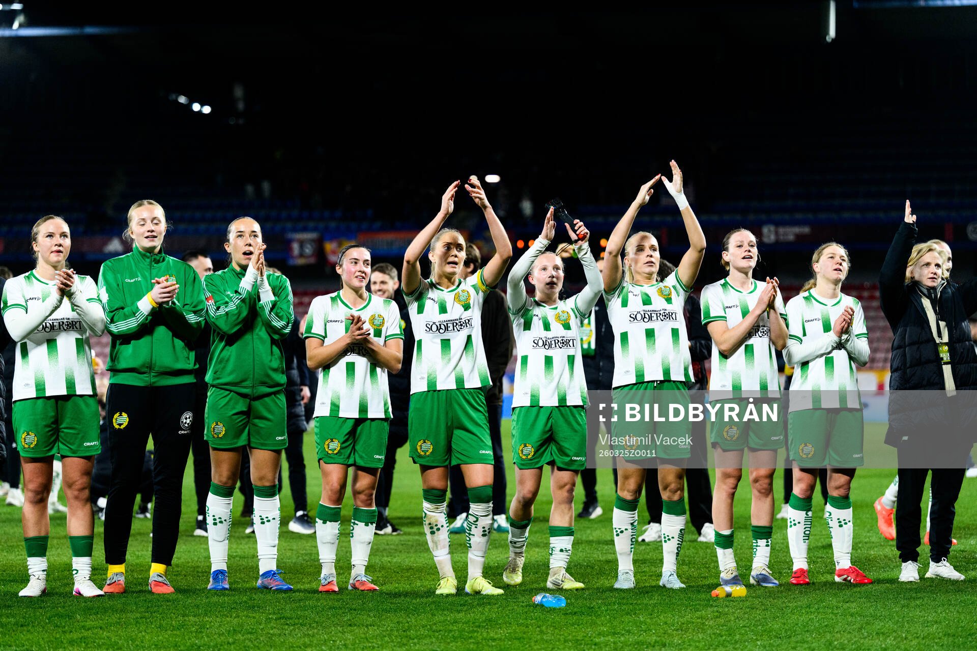 Players of Hammarby celebrate