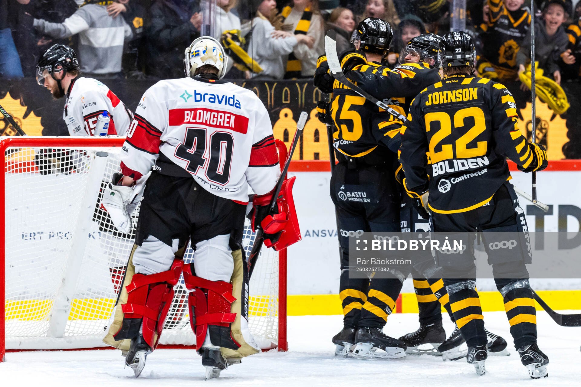 Skellefteås spelare jublar