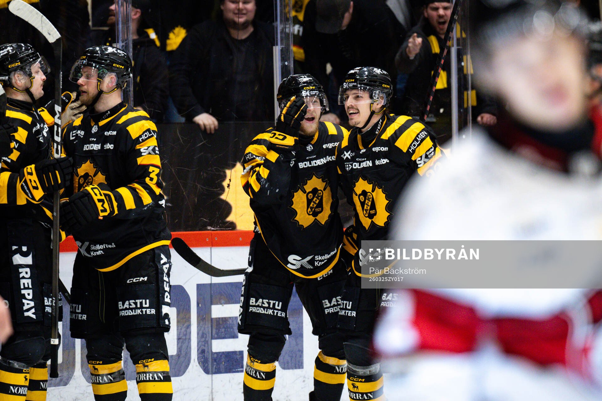 Skellefteås spelare jublar