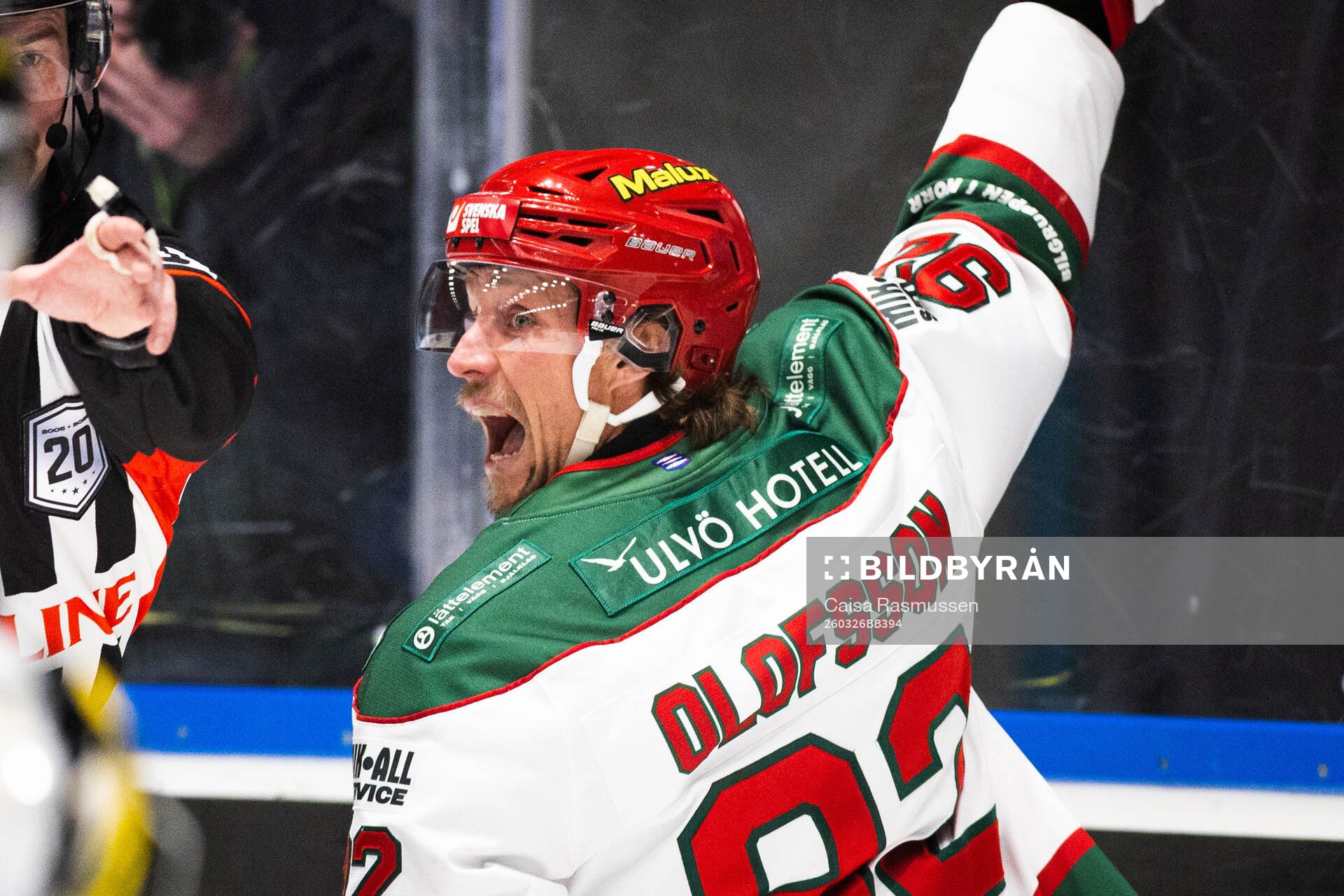 Modos Jesper Olofsson jublar vid 0-2