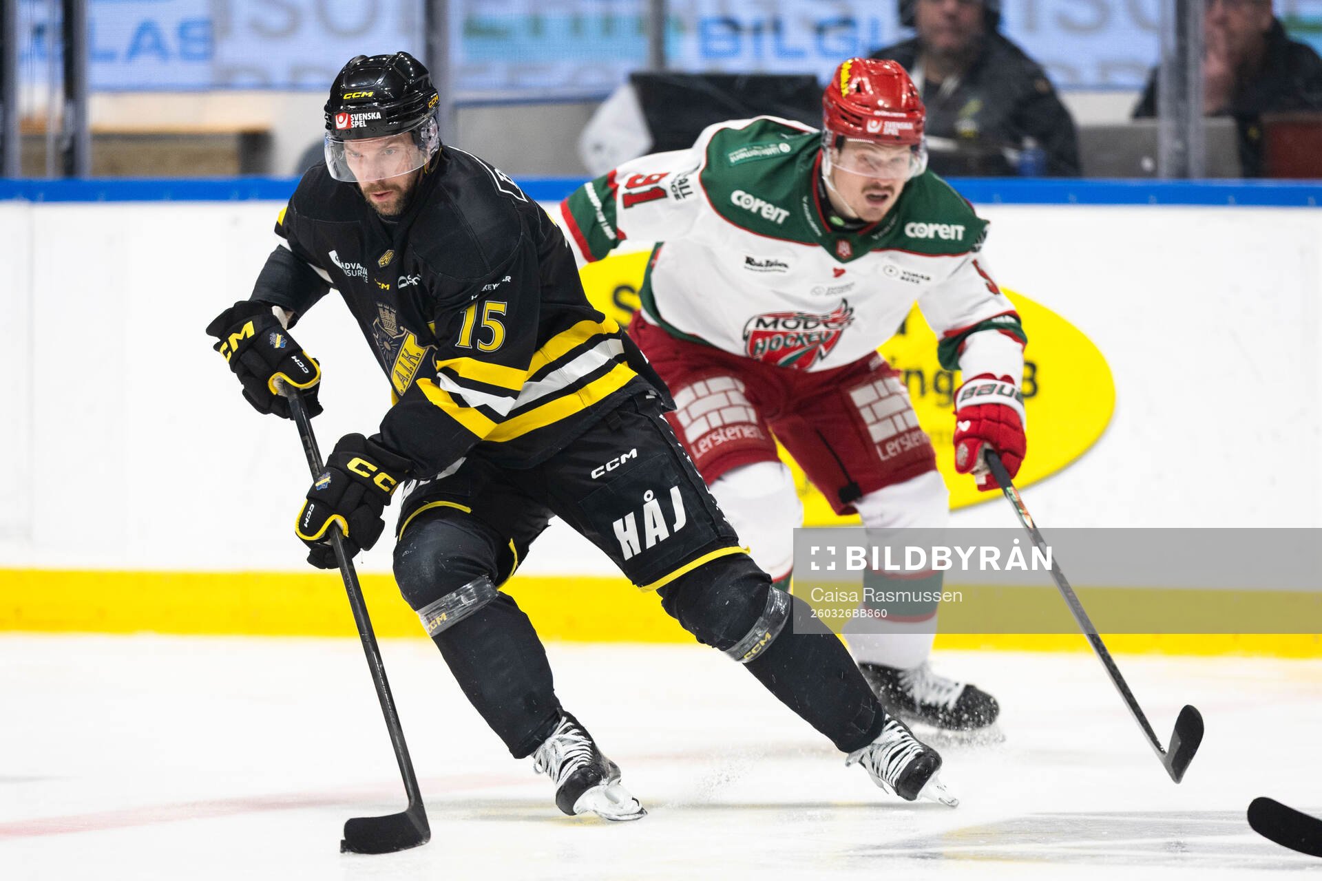 AIKs Anders Grönlund och Modos Linus Andersson