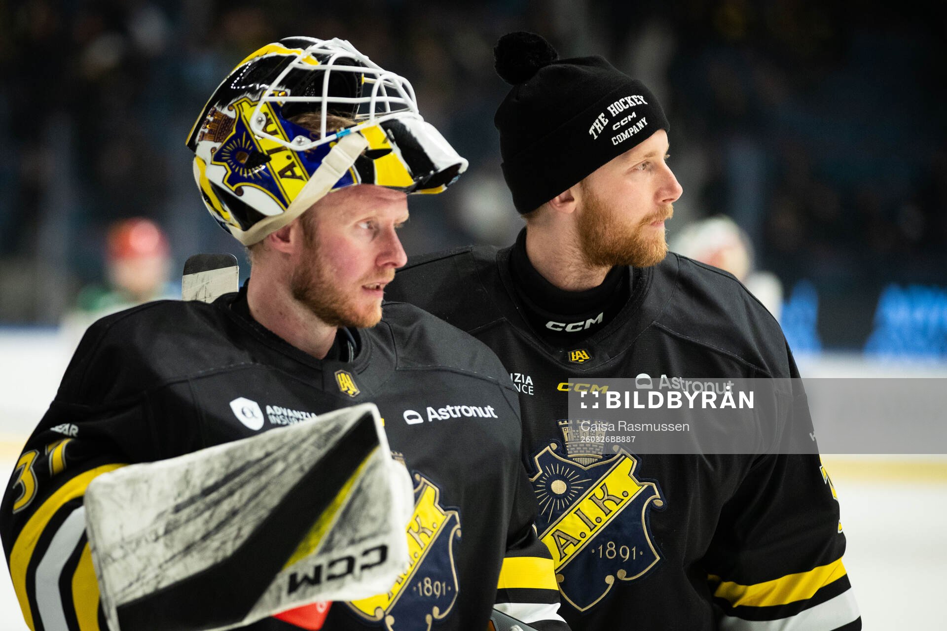 AIKs målvakt Jonas Gunnarsson och målvakt Victor