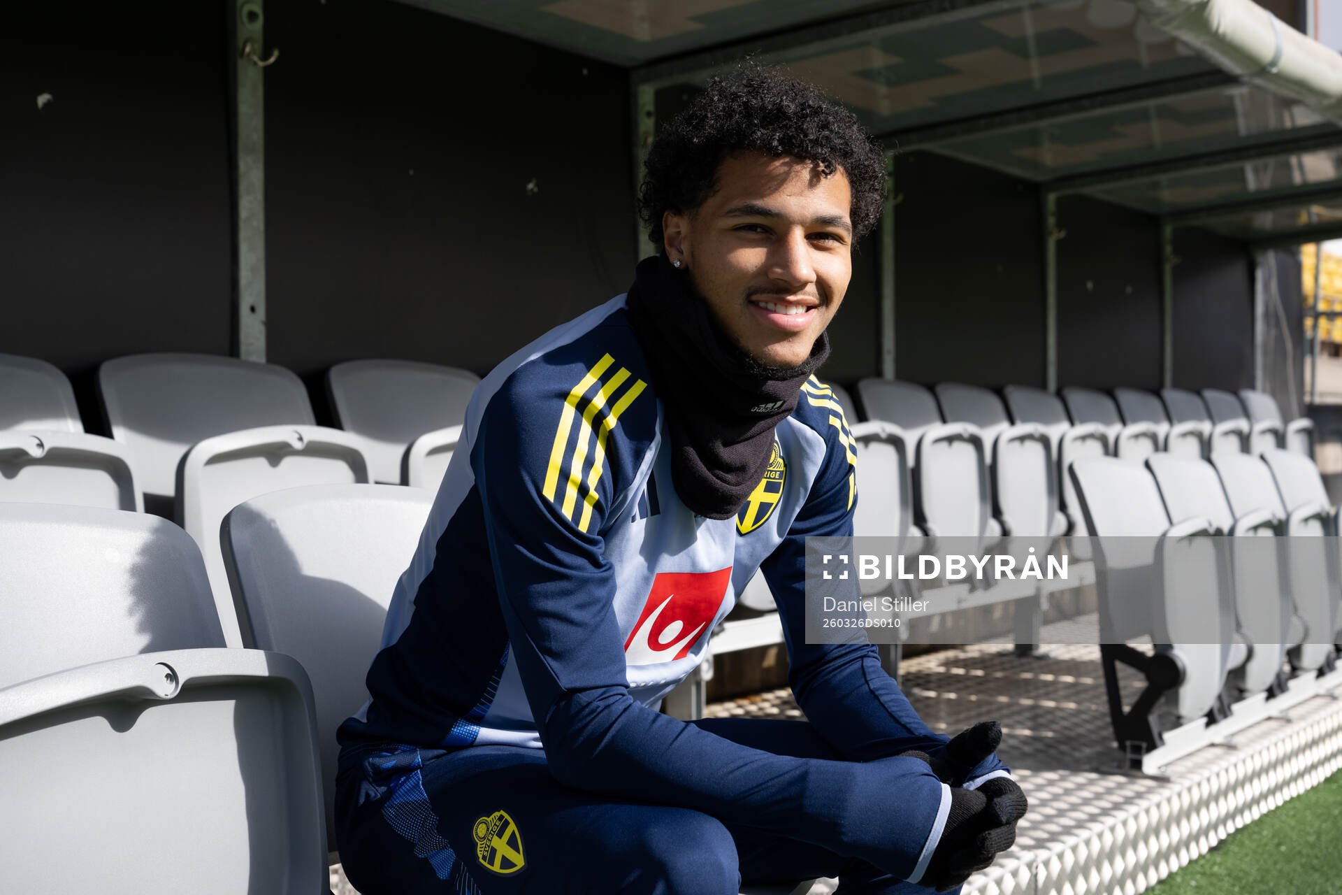 Momodou Sonko  of Sweden's U21 national football team