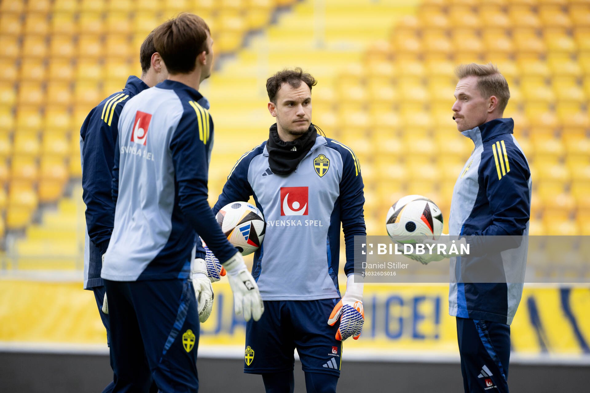 Goalkeeper Elis Bishesari of Sweden's U21 national football
