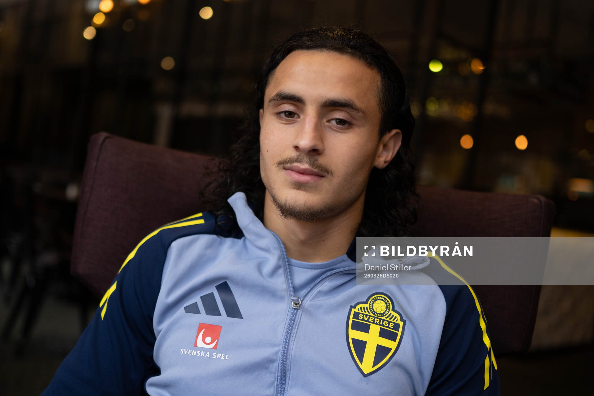 Amin Boudri of Sweden's U21 national football team at a