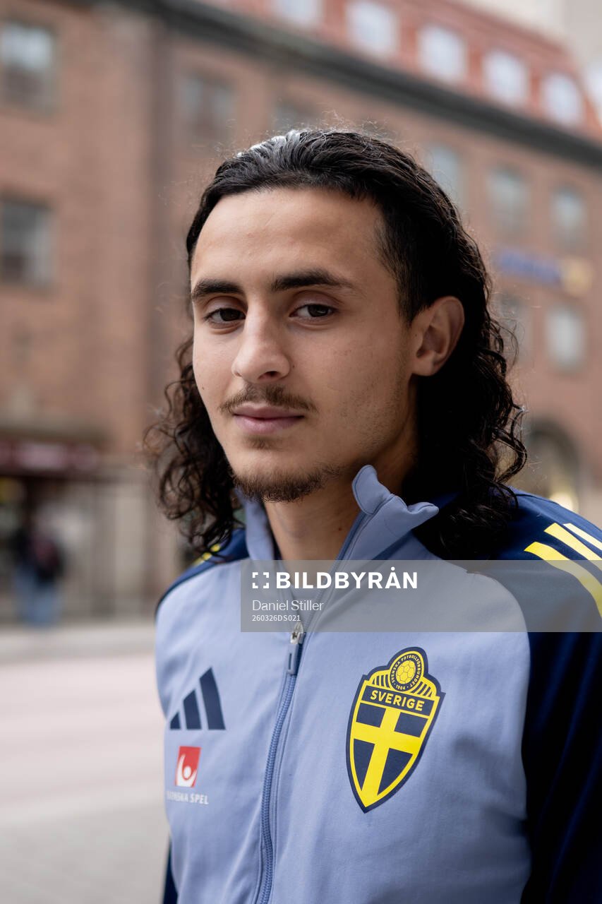 Amin Boudri of Sweden's U21 national football team at a