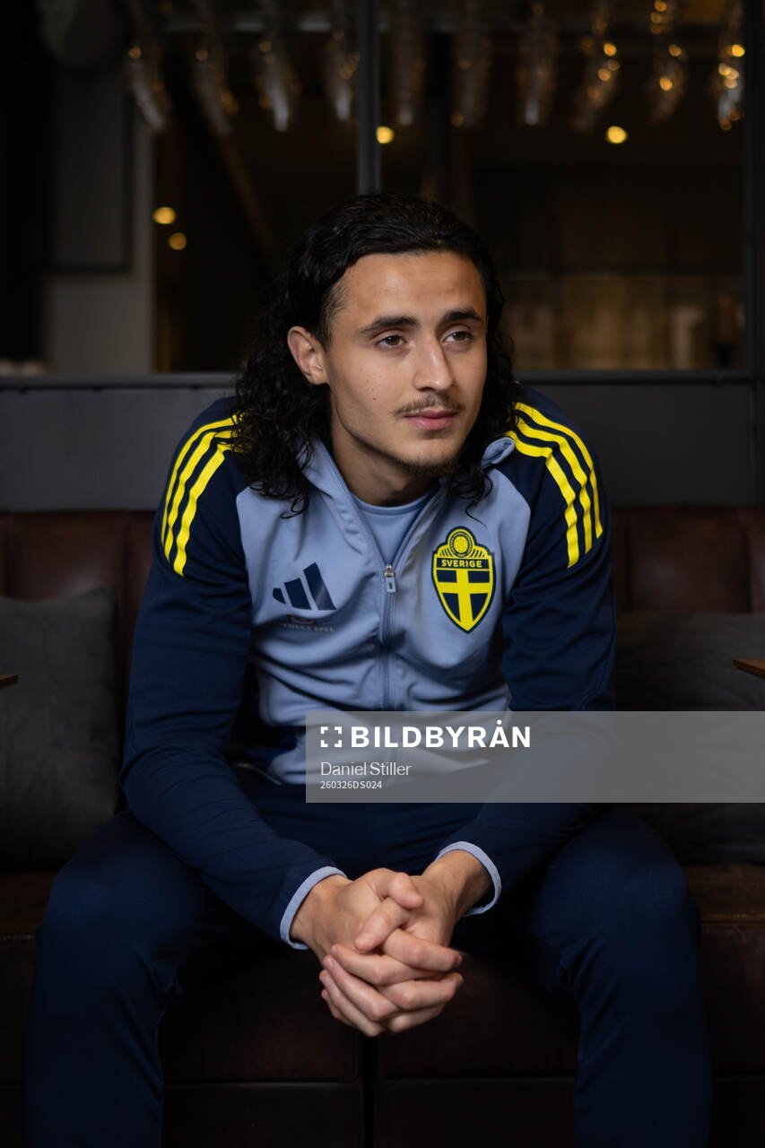Amin Boudri of Sweden's U21 national football team at a