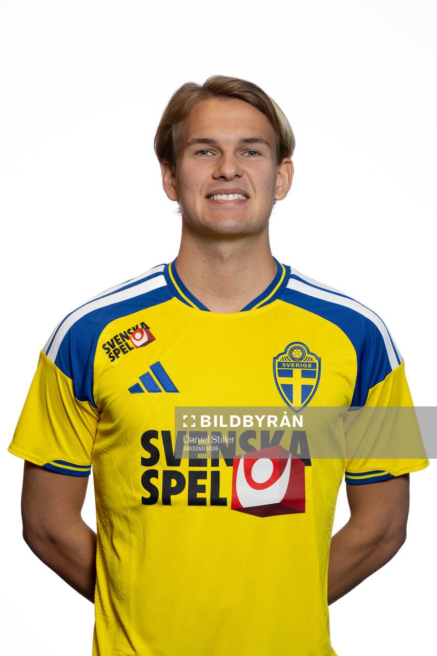 Markus Karlsson of Sweden's U21 national football team at a