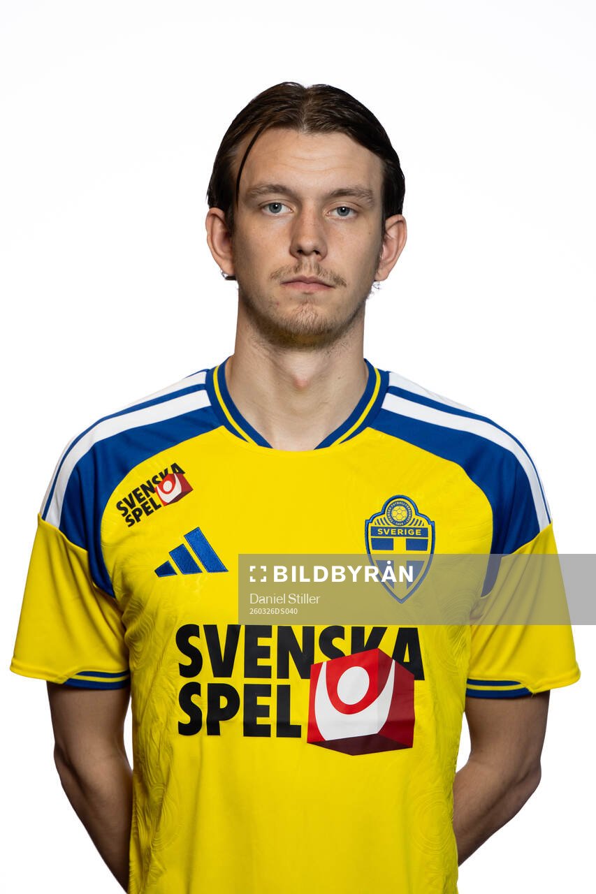 Kazper Karlsson of Sweden's U21 national football team at a