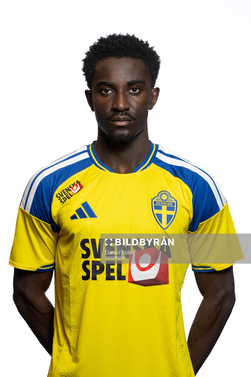 Peter Amoran of Sweden's U21 national football team at a