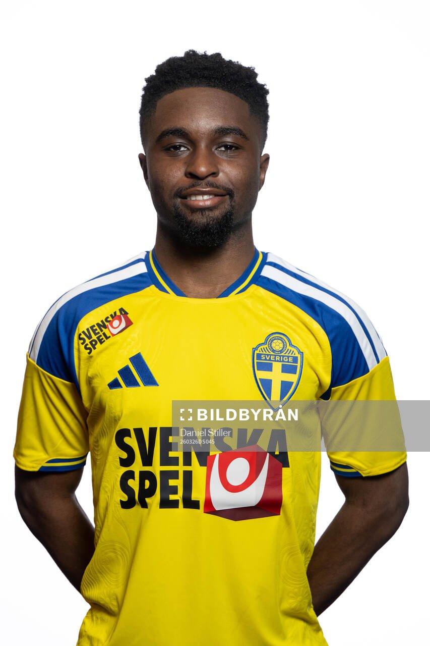 Jardell Kanga  of Sweden's U21 national football team at a