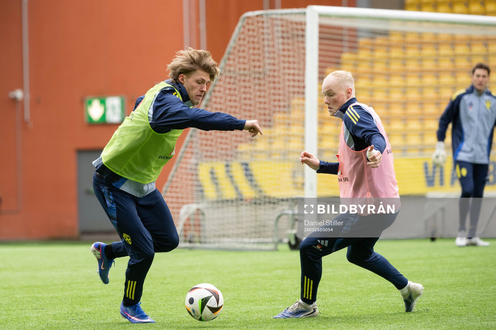 Lukas Björklund and Marcus Rafferty of Sweden's U21