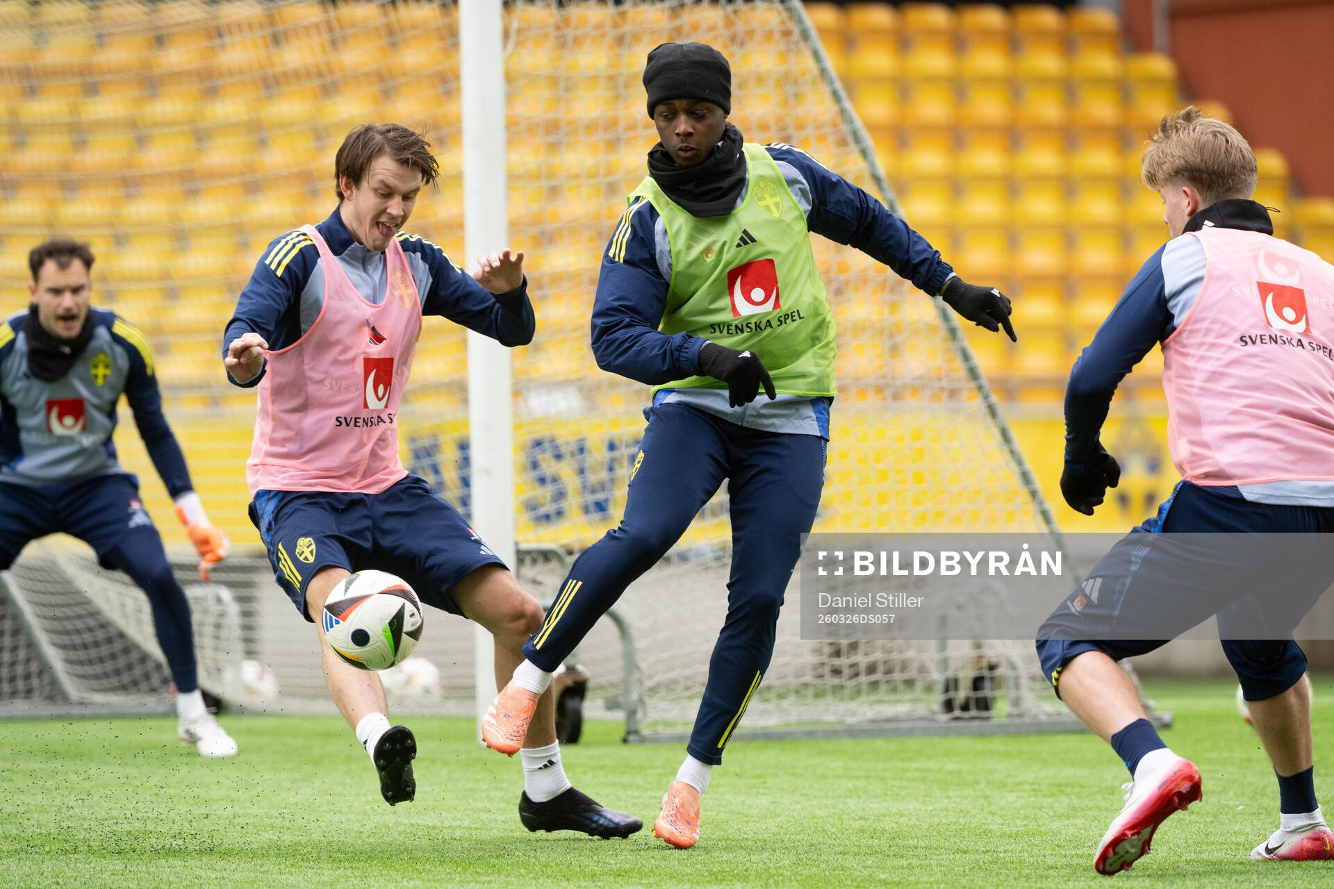 Kazper Karlsson and Richie Omorowa Kouakoud  of Sweden's